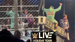 Rey Mysterio CM Punk \u0026 Damian Priest Teaching Lesson Dominik Mysterio  At WWE SuperShow Live Show