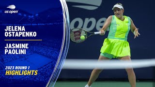 Jelena Ostapenko vs. Jasmine Paolini Highlights | 2023 US Open Round 1