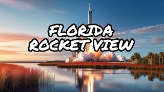 🔴 Sitting by the water watching SpaceX rocket from Cape Canaveral Florida