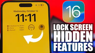 iOS 16 Lock Screen HIDDEN Features !