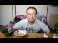 【シンプルレシピ】ピリ辛サッポロ一番塩ラーメンとキムチごはんを食う【飯テロ】【飯動画】【料理】