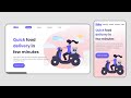 Responsive landing page with parallax effect on mousemove  | HTML CSS