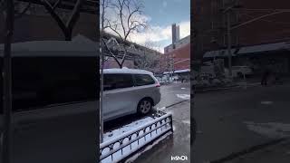 NYC［Manhattan]*唐人街．今年第一次大雪，Venus Yan A 12/23/2024(🇺🇸,F)