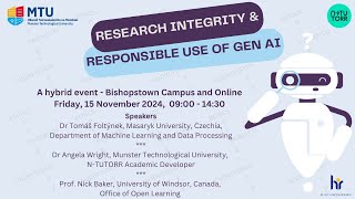 Research Integrity & Responsible Use of GenAI (4 of 4)