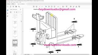 Raymond Forklift 101T-F40L Maintenance Instruction Manual SN 101-93-03351 and Up