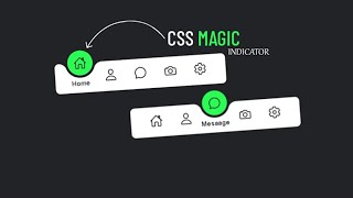 Magic Navigation Menu Indicator | HTML CSS JavaScript Animated Navbar