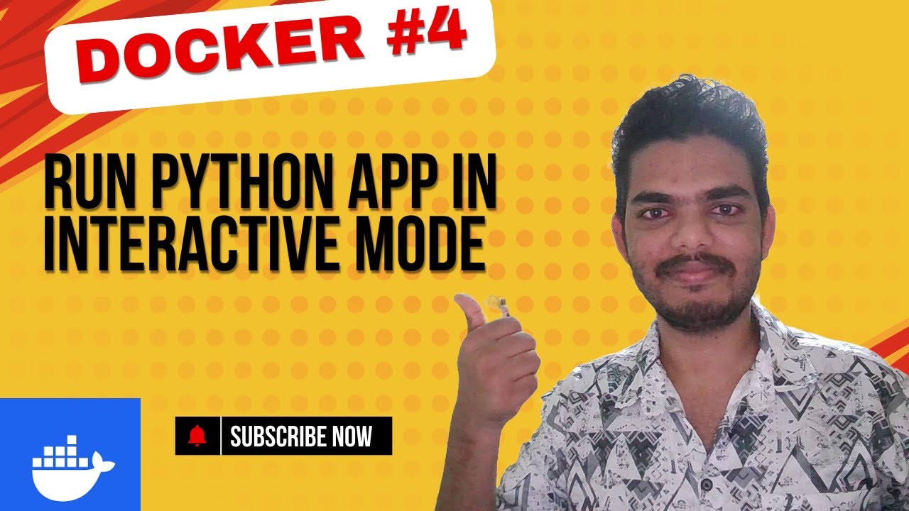 How To Run Container In Interactive Mode Docker Devops Python