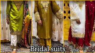 Bridal 7 Days Suits Design 🍁 || Stitched Tilla Work  Suits 😍