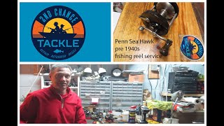 Penn Sea Hawk pre 1940s fishing reel how to take apart and service