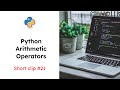 Python Arithmetic Operators (#21)