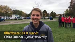 OUA Women's 6K XC winner: Claire Sumner - Queen's University