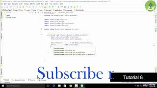 How to built user interface using java in android studio