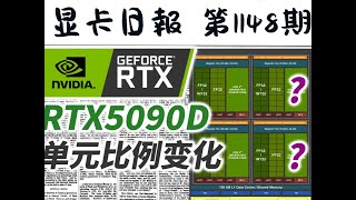 显卡日报11月28日｜RTX5090D的单元比例可能有变化 最近日报凉透了，日报有用记得关注哦，你的鼓励真的很重要～#diy电脑 #装机 #显卡 #电脑 #组装机