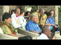 fijian traditional ceremony of welcome accorded to bolivian president.