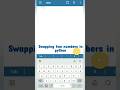 swapping of two numbers in python with temporary variable | wap to swap two numbers #swap #swapping