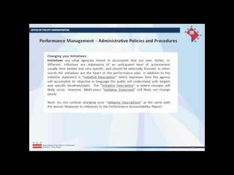 Introduction to Performance Management Administrative Procedures Introduction to Performance Management Administrative Procedures