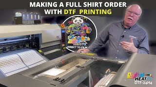 Making a Full Shirt Order With DTF | Direct-To-Film Printing