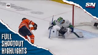 Vancouver Canucks at Edmonton Oilers | FULL Shootout Highlights