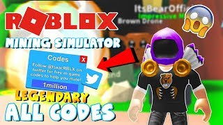 Roblox Mining Simulator Codes All Legendary 38 Codes 115 000 Coins - codes for money in roblox mining simulator