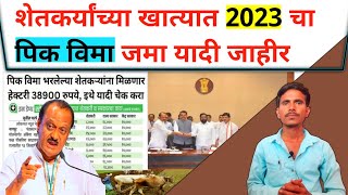 pik vima new update: 2023 पिक विमा वाटप सुरु | pik vima disbursement start | pik vima yaadi