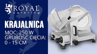 Krajalnica Royal Catering RCAM-300 | Prezentacja Produktu