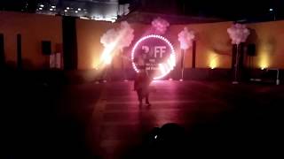 Firefox Fire fans / Fireshow at Penang International Food Festival