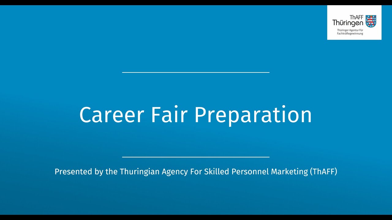 Career Fair Preparation Youtube