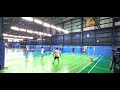 dropsmash sunday badminton queuing 02 02 25 jayson u0026 lg vs jp u0026 carl 1st set