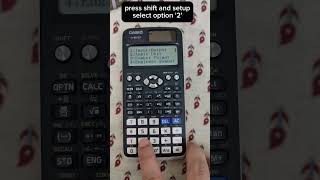 Convert Degrees to Radians in Seconds! (Calculator Hack) #mathhack #casio #maths  #trigonometry