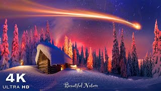 Winter Wonderland 4K - Beautiful Scenes With Piano Music