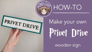 DIY | Harry Potter Privet Drive Sign