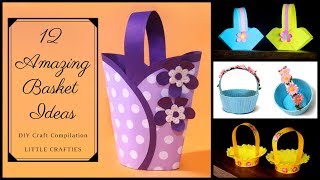 12 Amazing DIY Basket Ideas | Easter Basket Ideas | Basket Making DIY Craft
