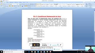 Class-9. Computer Applications. Ch-7. Conditional Statements in Java. Part-2. Date-5/10/2020.
