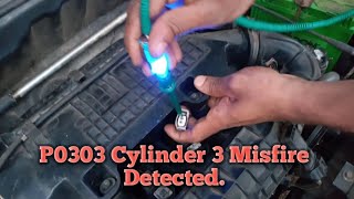 P0303 Cylinder 3 Misfire Detected.