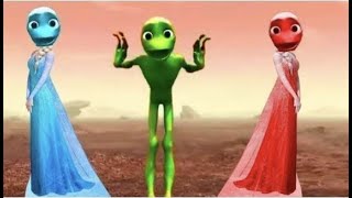 NEW COLORED GREEN ALIEN DANCE WITH ITS NEW SONG / AKIM DAME TU COSITA