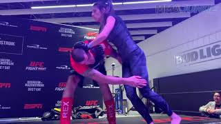 UFC on ESPN 7: Marina Rodriguez open workout