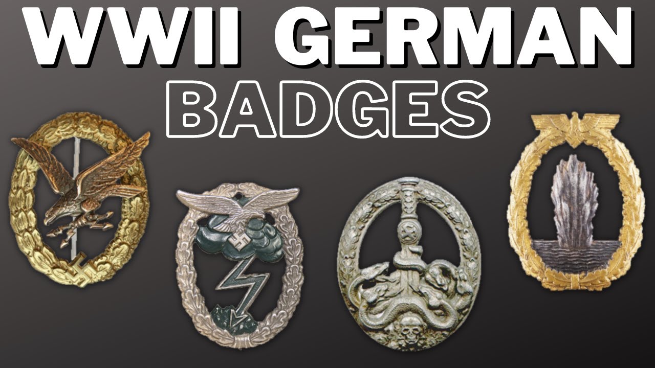 WWII - German Badges Explained - YouTube