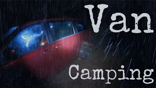 Solo Car Camping in a Heavy Rain Storm ⛈ Van Life