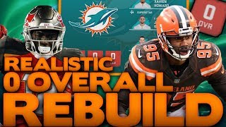 Realistic Rebuilding of The 0 Overall Miami Dolphins! Madden 20 Franchise Rebuild