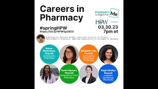 Careers in Pharmacy Virtual Panel Hosted By American Association of Colleges of Pharmacy