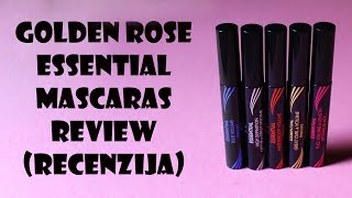 Golden Rose Essential Mascaras Review + Demo