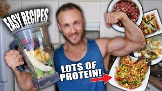 FULL DAY OF EATING | PLANT PROTEIN FOR MUSCLES!