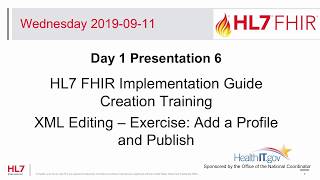Exercise - Add a Profile and Publish - FHIR Implementation Guide Creation Training