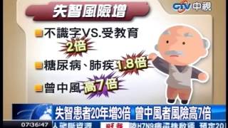 中視新聞》失智患者20年增3倍 曾中風者風險高7倍