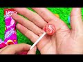 satisfying video asmr lollipops candy and chocolate gummy candy unboxing video asmr.