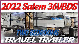 TWO BEDROOM TRAILER! 2022 Salem 36VBDS Travel Trailer by Forestriver RV @ Couchs RV Nation RV Review