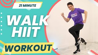 20 MINUTE WALK HIIT WORKOUT • 2600 Steps • Keoni Tamayo • Workout #208