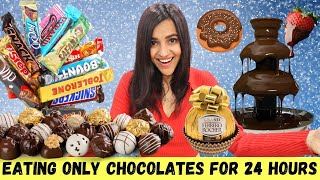 Eating only CHOCOLATES for 24 Hours || CHOCOLATE FOOD CHALLENGE