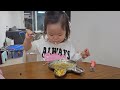 👩 26개월 아기의 면치기 🍜 korean cute baby eating show 먹방베베 mukbang bebe