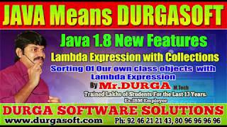 Java 8 || Sorting of Our own class objects with Lambda Expression by Durga